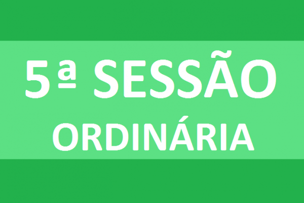 PAUTA 05ª SESSÃO ORDINÁRIA DE 2020