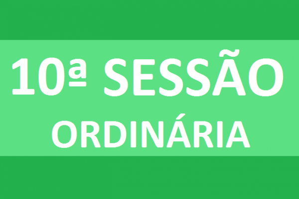 PAUTA 10ª SESSÃO ORDINÁRIA DE 2020