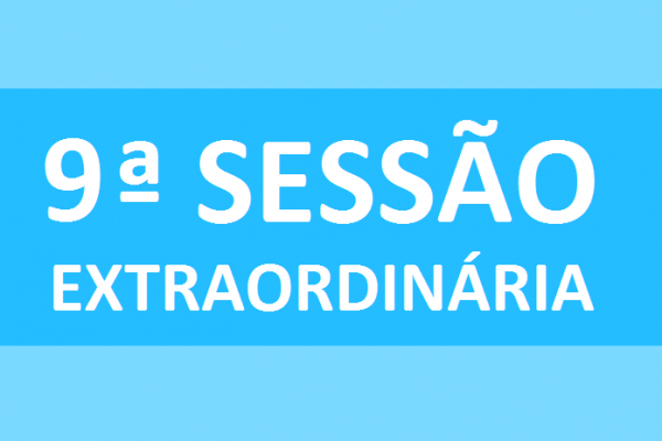 PAUTA 09ª SESSÃO EXTRAORDINÁRIA DE 2020