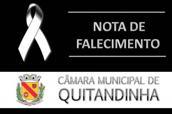 Nota de falecimento do senhor Jurandir Ribas