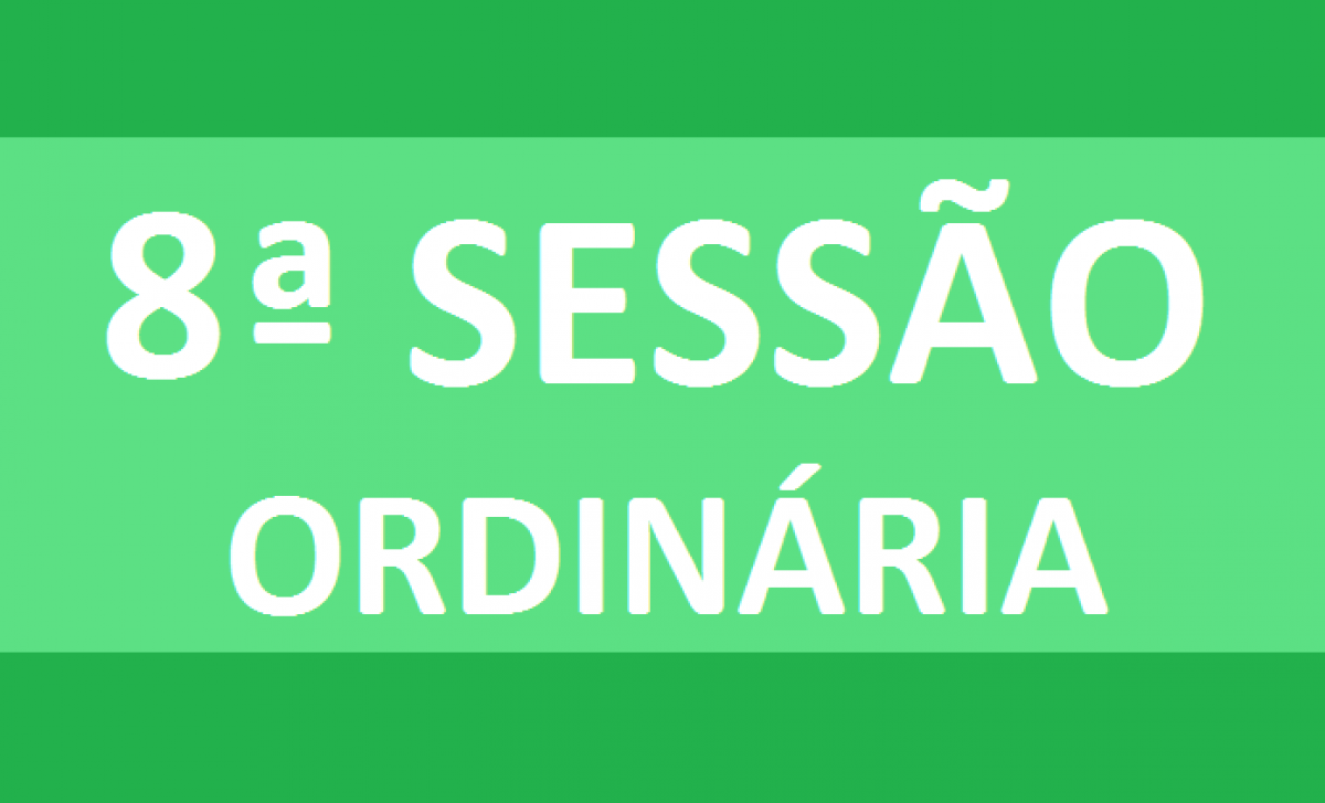 PAUTA 8ª SESSÃO ORDINÁRIA