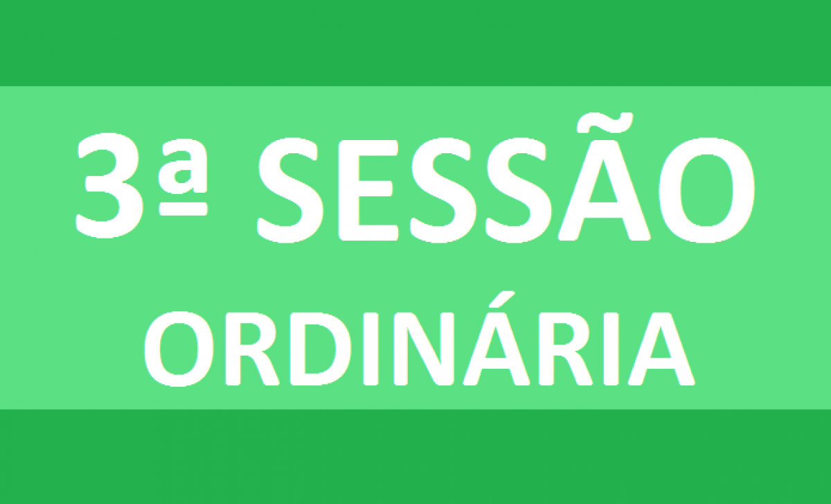 PAUTA 03ª SESSÃO ORDINÁRIA DE 2020