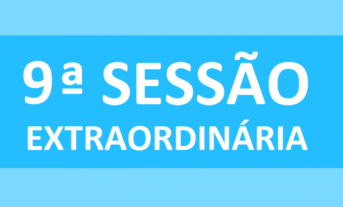 PAUTA 09ª SESSÃO EXTRAORDINÁRIA DE 2020