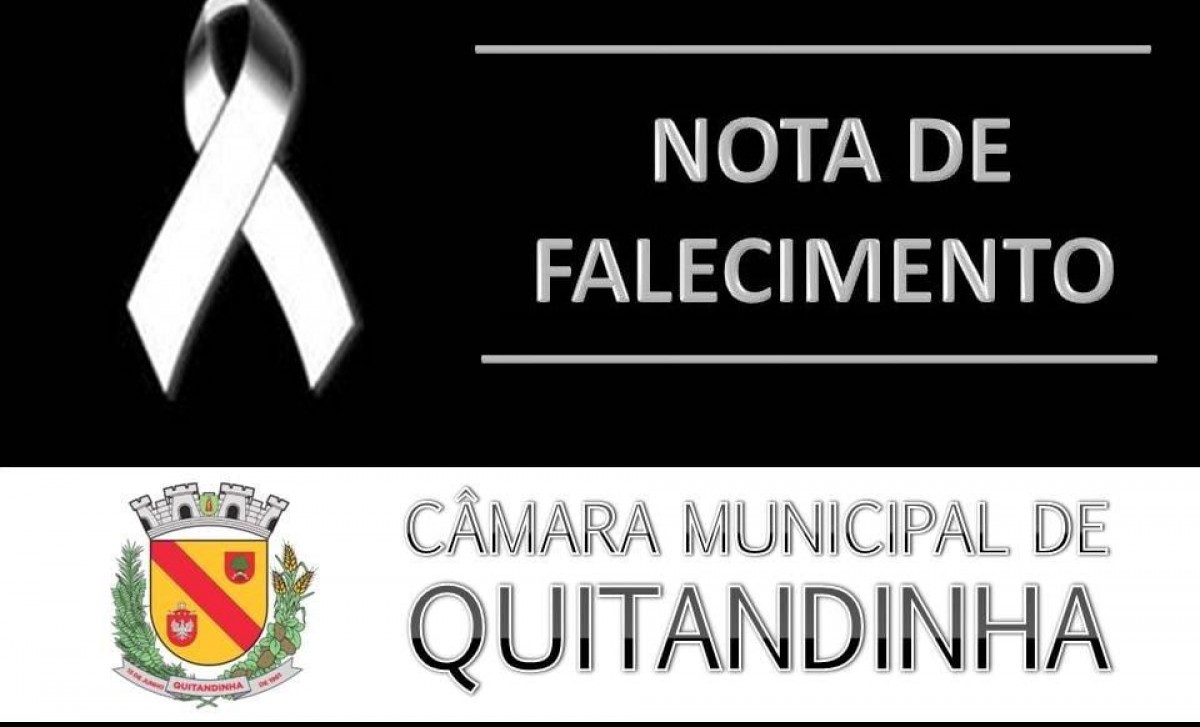 Nota de falecimento do senhor Jurandir Ribas