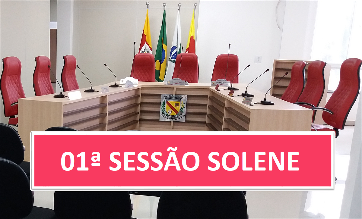 PAUTA 01ª SESSÃO SOLENE DE 2024