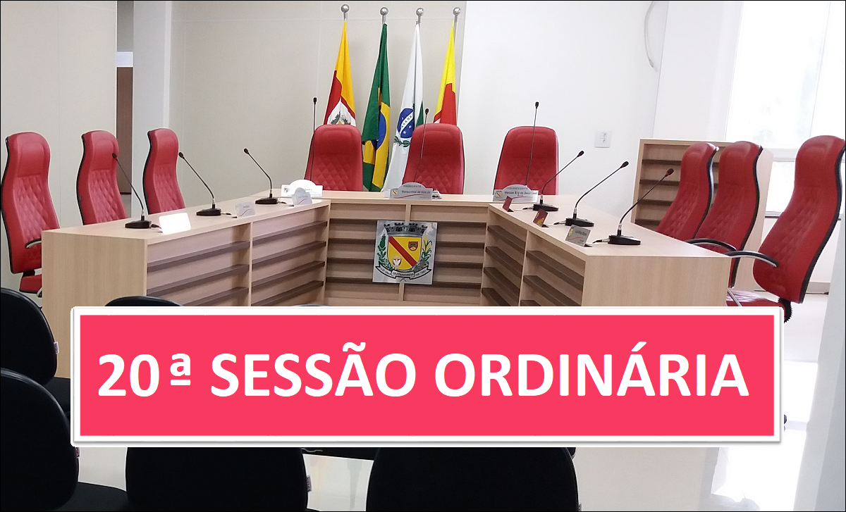 PAUTA 20ª SESSÃO ORDINÁRIA DE 2026